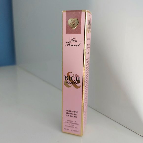 NEW/UNOPENED Too Faced Rich & Dazzling Lip Gloss in shade "Raisin the Roof" - Picture 1 of 2